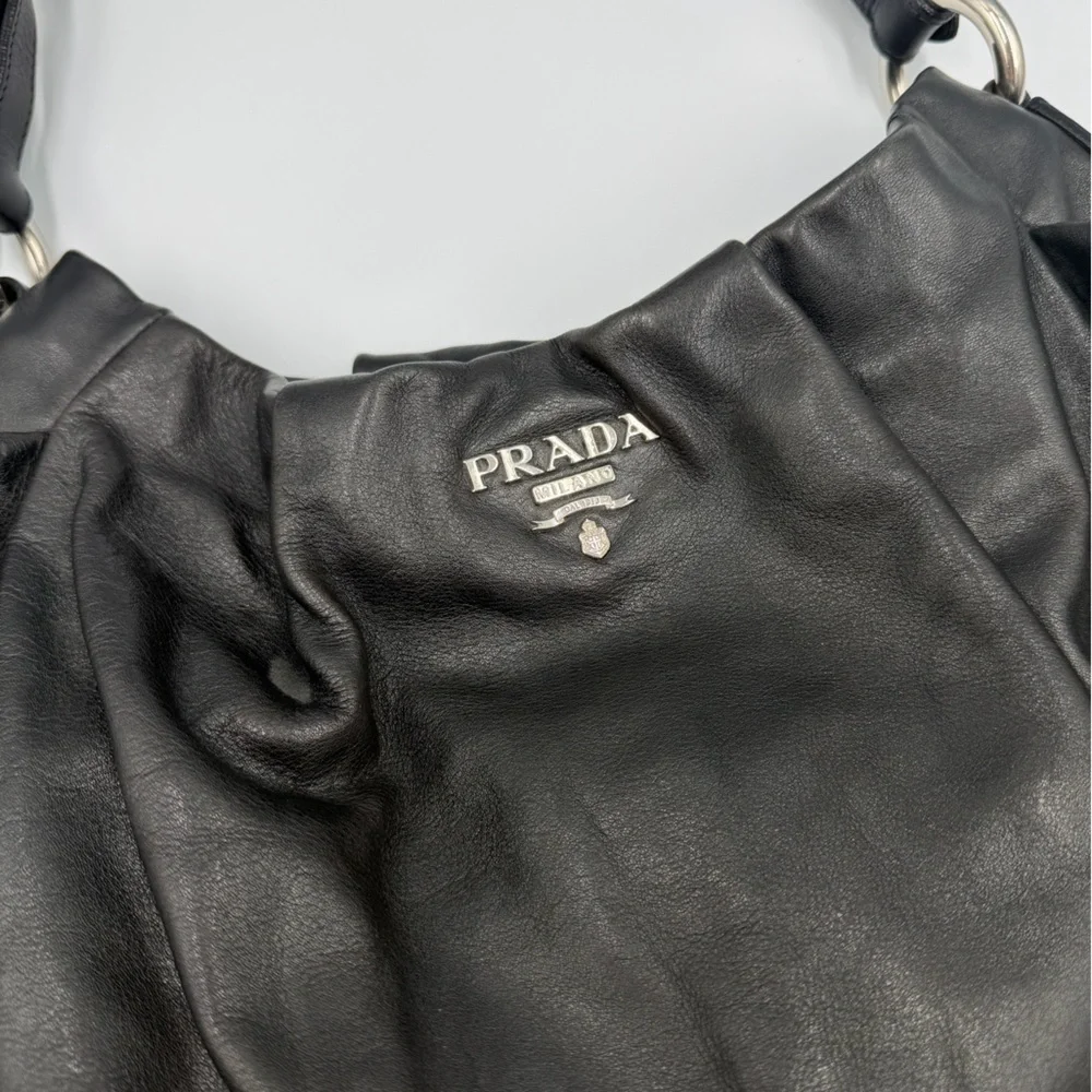 PRADA shiny calfskin hobo - Picture 3 of 13